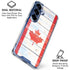 Canada Flag Light Wood Galaxy S25 Clear Case